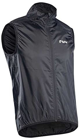 Northwave Vortex 2 - Chaleco cortavientos para bicicleta, color negro 2024: talla: XXL (54)