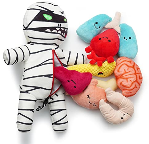 Nocciola 9-in-1 Verstecken und Suchen Hundespielzeug Set - Mumien | Interaktives Schnüffel-Puzzle, Süßes Intelligenzspielzeug, Denkspiel und Geschenk für Welpen, Kleine bis Große Hunde