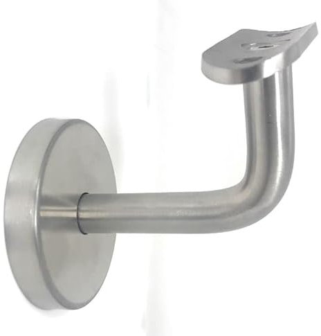 2 Stck Edelstahl Handlaufhalter Handlaufträger Handlauf Wandhalter 42,4 Geländer V2A mit Rosete + Stockschrauben M8x70