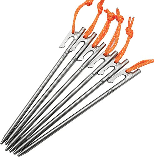 JORAsa Titan Zeltheringe Outdoor Camping Vorzelt Zeltnagel Strand Schnee Nagel 11.8, 6St