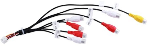 HQPARRTS XT91920A AV RCA Harness RCA Cord Assembly Harness Compatible with Pioneer DMH-160BT, DMH-1700NEX, DMH-1770NEX, DMH-W2700NEX, DMH-W2770NEX