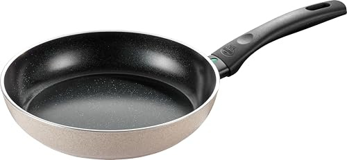 BALLARINI Ledro Bratpfanne 24 cm, Keramik Antihaftbeschichtung, Recyceltes Aluminium, Induktion, Made in Italy, Beige