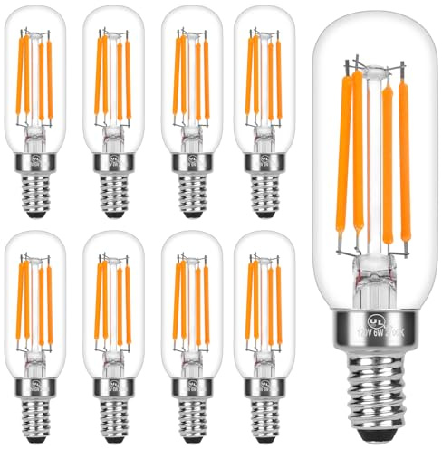 Porbench E12 LED Bulb, 6W E12 Bulb Dimmable (60W Equivalent) with Soft Warm White 2700K, Candelabra Light Bulbs with 90+ CRI, No Flicker for Chandeliers,Ceiling Fan,Pendant,Vanity (8Pack)