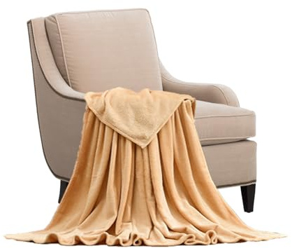STGAO Kuscheldecke Flauschig 80 x 200 cm Viele Farben Blanket Microfaser für Bett Sofa Schlafzimmer Büro, Khaki