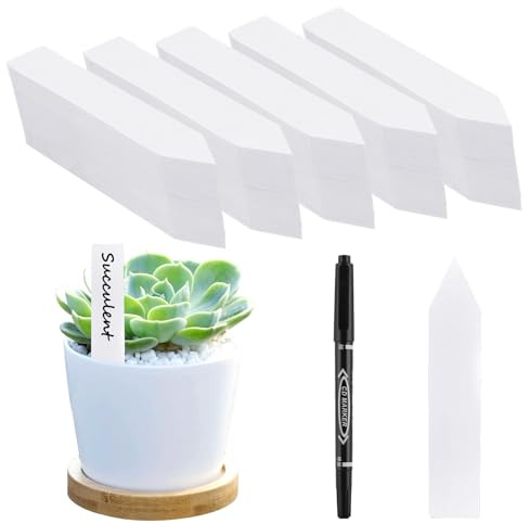 Scettar 350 Stück Pflanzenstecker,Pflanzenschilder Zum Beschriften,Kunststoff-Etiketten Für Den Gartenbau,Pflanzenetiketten Zum Beschriften,Pflanzenschilder Für Garten, Pflanzen,Blumen
