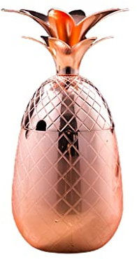 XAGMODSHN Verre à cocktail en forme d'ananas en acier inoxydable pour bar