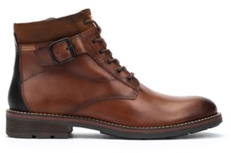 Pikolinos York Botines Hombre | en Cuero | Plantilla Extraíble | Marrón