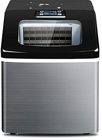 Macchina per il ghiaccio portatile da banco, cubetti di ghiaccio pronti in 12-20 minuti, produce 25 kg di ghiaccio in 24 ore con display a LED, perfetta per feste e cocktail, macchina per il ghiacci