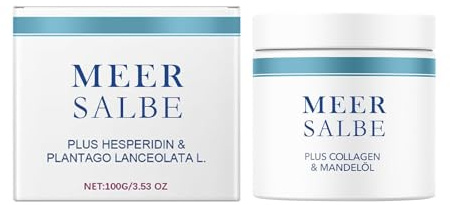 Meer Salbe Plus, 100g Meersalbe gegen Hände und Nägel behandeln, Feuchtigkeitspflege Gesicht Meercream, Befeuchtet Reibeisen und trockene Haut