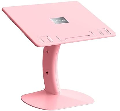 Adjustable Projector Stand & Mount Tray Bracket - Portable Vertical Table Height Shelf for Home Sofa Bedside - Mobile & Versatile (1-White)