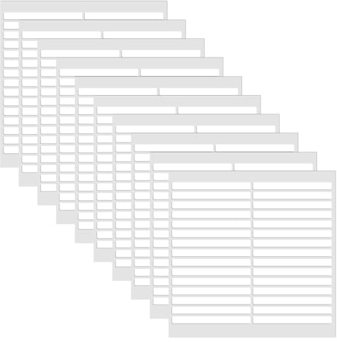 craspire 10 Feuilles de Ruban adhésif Double Face pour Ongles Ruban adhésif Transparent pour Pression sur Les Ongles Art Display Strip Packaging Design Storage Salon Supplies Colors Designs Showcase