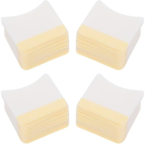 EXQUIMEUBLE 160 Stück Bogenförmige Make up Entferner Pads Wimpern Reinigungskissen Sanft Strapazierfähig Kompakt für Damen Tägliche Augen make up Entfernung