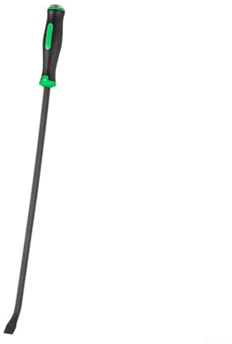 Piede di porco in acciaio al cromo vanadio progettato per la rimozione di pneumatici e applicazioni di lavorazione del legno con impugnatura in gomma sicura (30,5 cm)