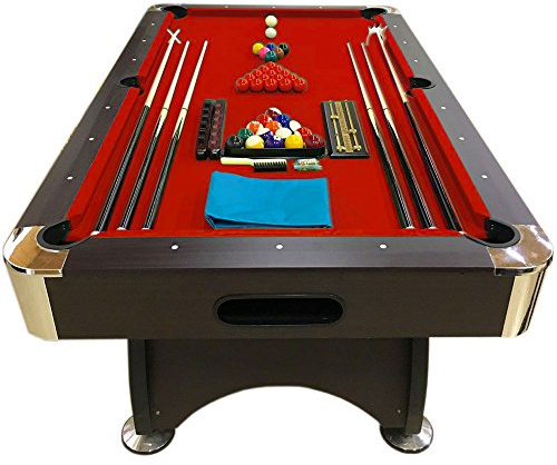GRAFICA MA.RO SRL RED DEVIL 180 cm (7 fot) biljardbord, brun, röd