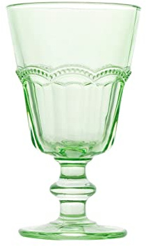 H&H 346 Lot de 6 Verres, Vert, 4 unités
