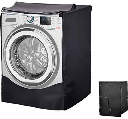 Housse imperméable pour machine à laver ou sèche-linge, adaptée à la plupart des machines à laver et sèche-linge avec hublot (comme sur la photo)