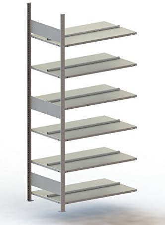 Meta - Anbauregal 2200x1000x600 mm verzinkt Fachlast 80 Kg