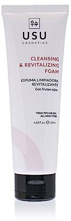 Espuma Limpiadora Facial - 120 ml - Ayuda a Limpiar todas las Impurezas - Acción Revitalizante, Protectora y Antioxidante - Contiene Frutos Rojos - Apto para Todo Tipo de Pieles -USU Cosmetics