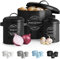 Virklyee Set de 3 Paniers en Métal pour Ail, Oignon et Pomme de Terre - Pots de Conservation avec Conception Aérée pour un Rangement Facile (Noir)