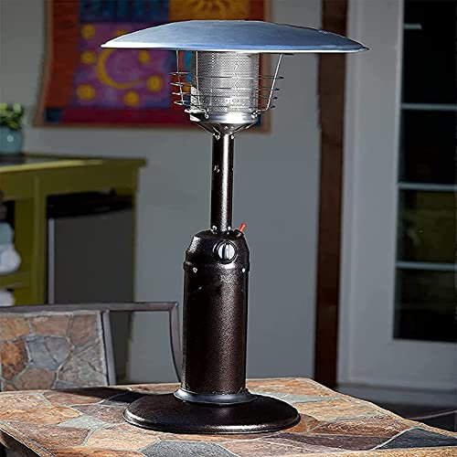 LSDRALOBBEB Chauffage de Terrasse Radiateur Infrarouge Chauffe-terrasse portatif Chauffe-terrasses d'extérieur en Acier Inoxydable Thermostat réglable 40 000 BTU, Commercial et résidentiel 911