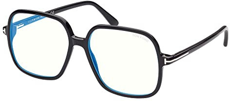 Tom Ford Brillen FT 5764-B BLUE BLOCK Shiny Black/Blue Filter 56/15/140 Unisex