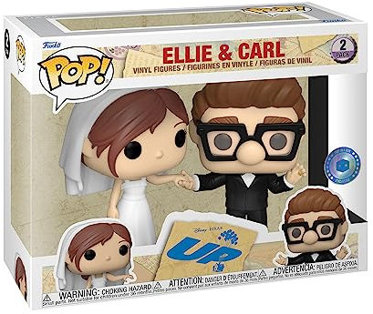 Funko POP! Disney: up - 2 Pack Wedding Carl & Ellie - Amazon Exclusive - Collectable Vinyl Figure - Gift Idea - Official Merchandise - Toys for Kids & Adults - Movies Fans