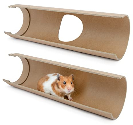 Niteangel Creativo e componibile, tunnel per criceti, fai da te e costruisci una tana tubolare unica come nascondiglio per animali di piccole dimensioni come criceti, topi, gerbilli e topi (set mezzo