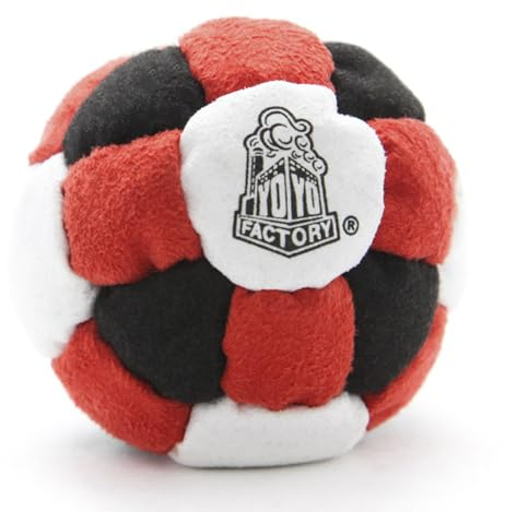 YoYo Factory Footbag - ROT/SCHWARZ (Vom Anfänger Zum Profi)