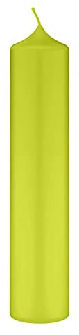 Altarkerzen (10% BW Anteil) (Bienenwachs Kerzen Lime Grün 200 x Ø 90 mm, 4 Stück, Kerzen mit Dornbohrung in RAL Kerzengüte Qualität