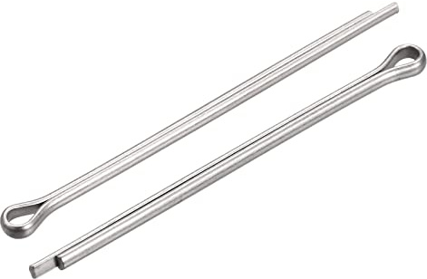 sourcing map 90 Stück Splintstift Geteilter Splint Clip Befestigung Edelstahl Sicherungssplinte für Automobil Mechanik 2 mm x 40 mm