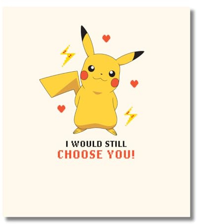 Danilo Promotions Limited Pokemon Valentinstagskarte, I Would Still Choose You! Offene Valentinstagskarte