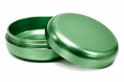 OVADA Metall Dose für Kräuter, Pillen und Gewürze | Geruchsdicht u. Wasserdicht | Aluminium Metall | Premium Stash Transportbox | Hochwertige Tube Box Aufbewahrung | Clean Design (Grün)
