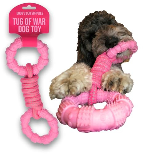 Doug's Dog Supplies Ring Rope Toy – Tug of War Toy for Medium & Large Dogs | Tug & Play Dog Toy