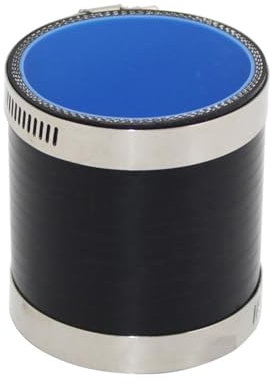 Ablaufschlauch Ladeluftkühler, Turbo-Ansaugrohr, Silikonschlauch, gerader Anschluss, Auto-Kupplung, schwarz, Länge 76 mm Wasserpumpe (Color : ID 63MM)