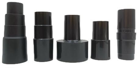 Plastic Vacuum Converter Reducer Attachments Fits Vacuum Cleaner，2-1/2 inch to 1-1/4 inch, 1-3/8 inch to 1-1/4,1-1/2 to 1-3/8 to 1-1/4, 1 to 1-1/8 to 1-3/8 to 1-5/8,32mm to 32/35mm(5PCS)