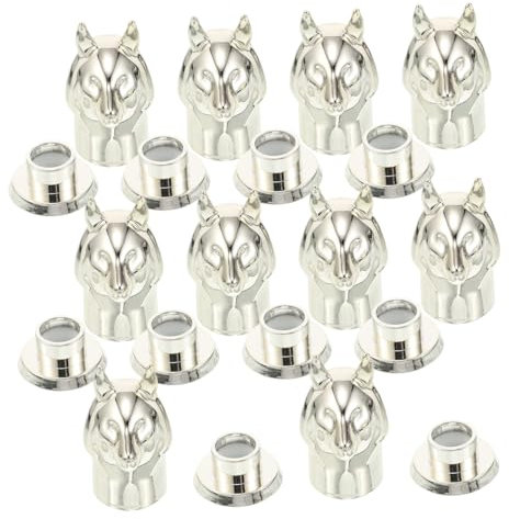 Ipetboom 5pezzi Tappi Ricambio Per Bottiglie Di Profumo Chiusura Scatto Con Design Volpe Color Oro Elegante Accessori Diy Per Contenitori Vuoti Sigillatura Sicura Per Casa Ufficio e Viaggio