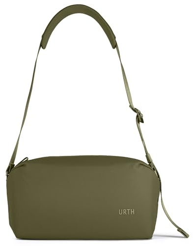 Urth Dolomite 8L Stor Crossbody Kameraväska – Vattenavvisande, Återvunnen, Mångsidig för DSLR, Fotografering och Vardag (grön)