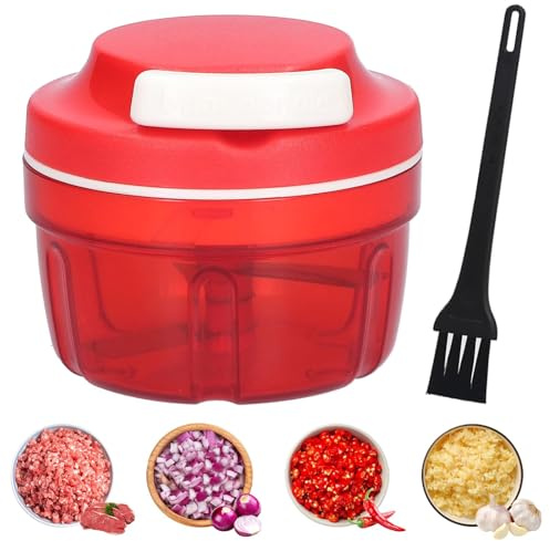 Zwiebelschneider, Zwiebelschneider mit Seilzug, Küche Zwiebeln Schneider, Onion Cutter Chopper, Gemüseschneider Haushalt Kordelzug Design, Shredder Fleischmixer, Multizerkleinerer fur Onion Karotte