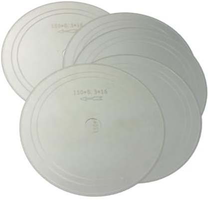 JUNLIXN 5 Pcs 6 Lapidary Saw Blade,5/8'' Arbor Hole | 0.3mm Extra Thin Diamond Saw Blade Lapidary Cutting Disc(150 x 0.3 x 16 mm)
