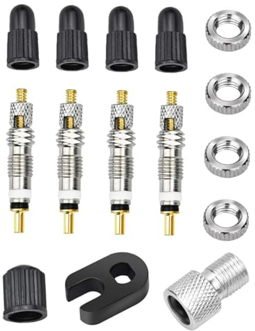 VICASKY Tiges De Valves Française Tubeless Noyaux De Valve De Remplacement pour Vélo pour Pneus De Vélo sans Chambre à Air