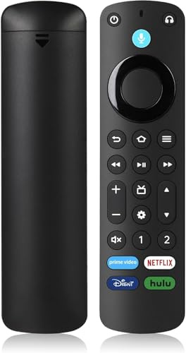 Replacement Voice Remote with Voice Function fit for AMZ Smart TVs 4K/Lite/Cube/4K Max Stick, Fit for Smart TVs Cube (2st Gen and Later)