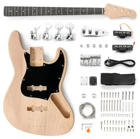 Gitarrenkörper DIY-Bausatz für Korpus und Hals einer E-Bassgitarre