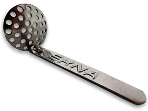 EKNA Lot de 5 tamis suspendus en acier 18 mm pour pipe à tabac, narguilé + autocollant (5, 18 mm)