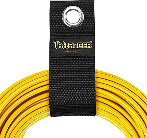 Heavy Duty Storage Straps and Garage Organizer(Assorted 8 Pack), Hook and Loop Extension Cord Organizer, Holder, Cord Wrap, for Hose, Rope, Cables of Home, Basement, RV Workshop, Boat(4L,4XL)