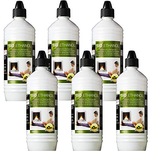 Farmlight Bioetanol 6 litros, ultra inodoro, combustible ecológico 100% de origen vegetal, compatible con todas las estufas eléctricas o mecánicas