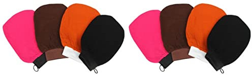 FRCOLOR 8pcs Bath Exfoliating Glove Scrubber Mitt Washcloths No Irritation for Bathing Sauna Rayon Mitt Shower Mitten Skin Exfoliator