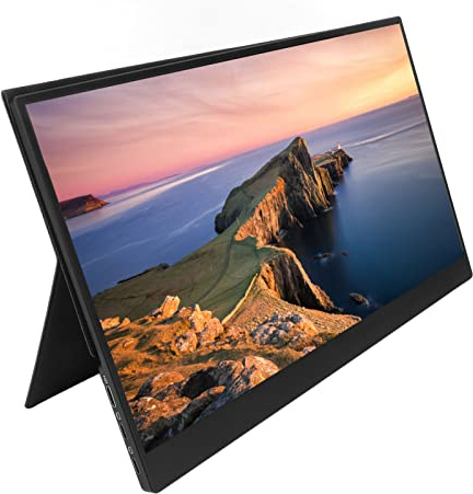 Zunate Moniteur Portable 14 Pouces, Moniteur Mobile FHD 1080P 60 Hz, Angle de Vision de 178°, Double Haut-Parleur, Mini HDMI, Moniteur D'Ordinateur de Type C pour PC, Ordinateur Portable