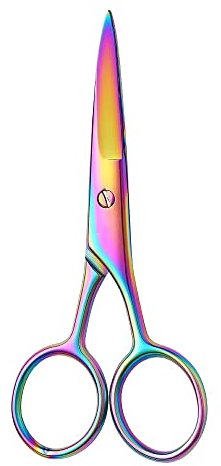 Fixinus Titanbeschichtung Stickschere, Kleine Edelstahl Handwerksschere Nähschere Geeignet für Handarbeiten, Stickerei, Nähen, DIY Basteln und täglichen Gebrauch (Bunt, 10 cm)