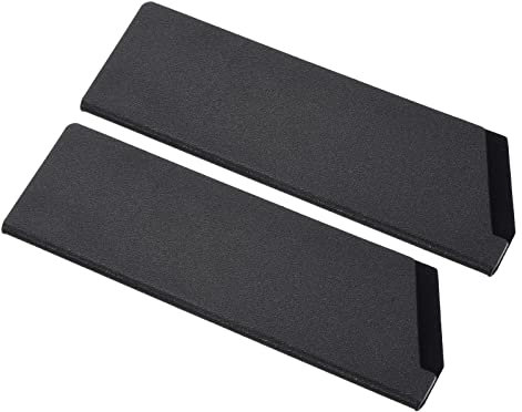 PATIKIL ABS Coltello Copertura Manicotti per 7 Cucina Coltello, 2pz Coltelli Bordo Guardia Protezione Universale Coltello Fodero per Casa Cucina, Nero