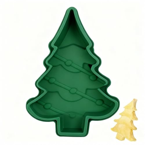 Homoyoyo Christmas Tree Cake Pan 3D Silicone Christmas Baking Molds for Holiday Parties for Chocolate Baking Bread, Desserts Fondant Cake Decorations